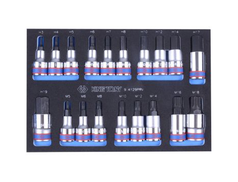 KING TONY WKŁAD DO WÓZKA KLUCZE NASADOWE 1/2"..