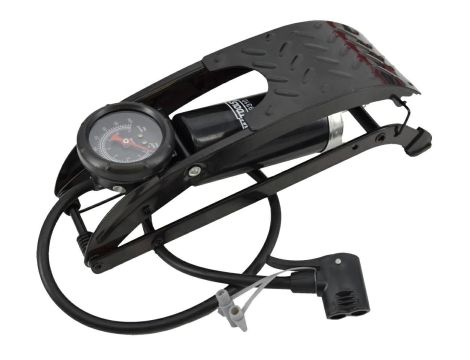 AWTOOLS POMPKA NOŻNA JEDNOTŁOKOWA Z MANOMETREM