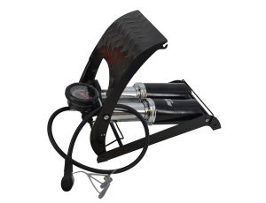 AWTOOLS POMPKA NOŻNA DWUTŁOKOWA Z MANOMETREM - image 2