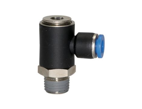 Złączka wtykowa kątowa banjo R1/8, fi 8