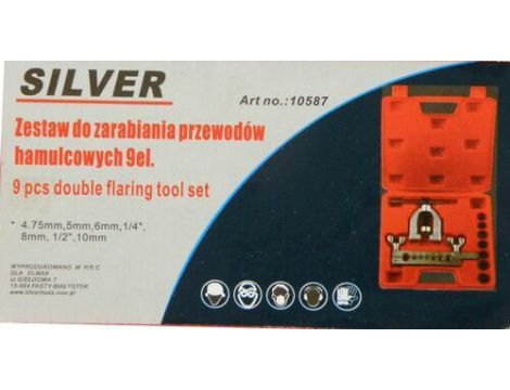ZESTAW DO ZARABIANIA PRZEWODÓW HAMULCOWYCH 9EL./SILVER - 2