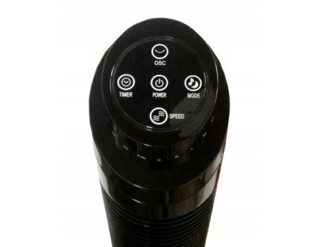 WENTYLATOR TUBA CZARNY+PILOT - 2