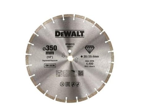 DEWALT TARCZA DIAMENTOWA 350x25,4mm SEGMENTOWA