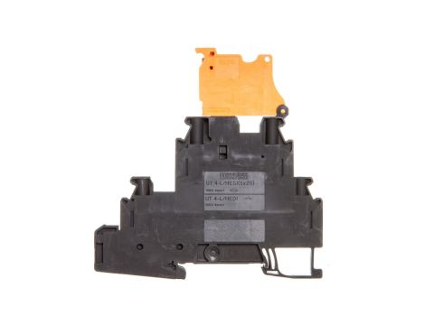 Złączka szynowa rozłączalna 4-przewodowa 4mm2 czarna UT 4-L/HEDI 3214326 /50szt./