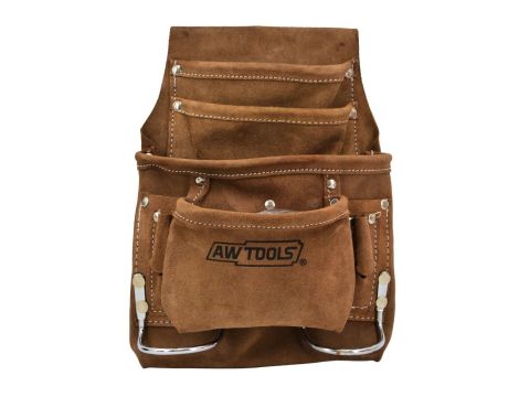 AWTOOLS KIESZEŃ NARZĘDZIOWA 10-PRZEGRÓD SKÓRZANA
