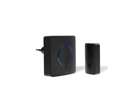 Dzwonek bezprzewodowy z pilotem, learning system, 230V, 38 dzwięków, DS-2B/C CZARNY