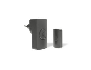 Dzwonek bezprzewodowy z pilotem, learning system, 230V, 38 dzwięków, DS-1B/C CZARNY