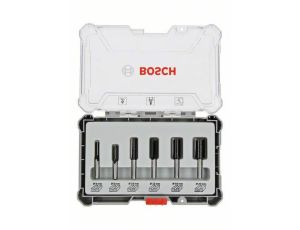 BOSCH ZESTAW FREZÓW PROSTYCH 6szt. UCHWYT 6mm 2607017465