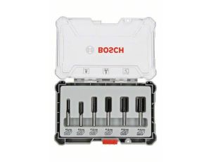 BOSCH ZESTAW FREZÓW PROSTYCH 6szt. UCHWYT 8mm 2607017466