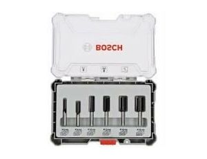 BOSCH ZESTAW FREZÓW PROSTYCH 6szt. UCHWYT 1/4 2607017467