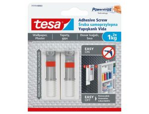 TESA ŚRUBA SAMOPRZYLEPNA DO TAPET 1KG /REGULOWANA