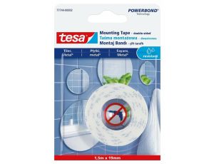 TESA TAŚMA DWUSTRONNA POWERBOND 1,5m x 19mm WODOODPORNA
