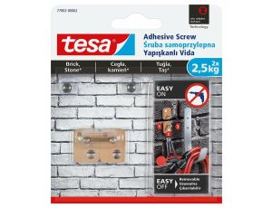 TESA ŚRUBA SAMOPRZYLEPNA NA ZEWNĄTRZ 2,5KG /KWADRAT