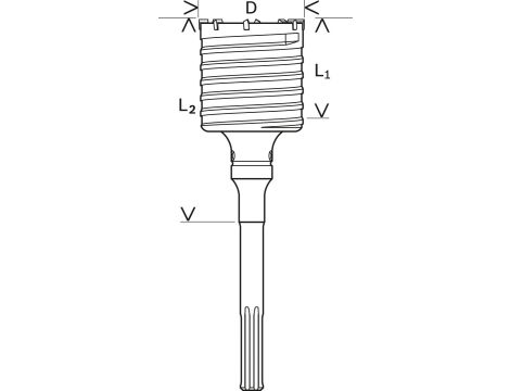 BOSCH KORONA SDS-MAX 68x420mm F00Y145195 - 3