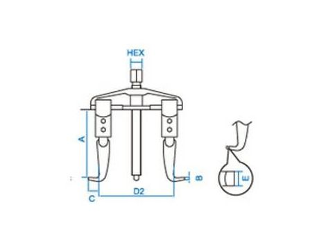 KING TONY ŚCIĄGACZ BELKOWY 150mm - 4