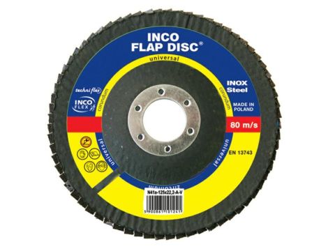 ŚCIERNICA LISTK.INCOFLEX NR  125 P 80 UNI ZIRCONIUM