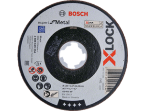 BOSCH TARCZA MET.125mm x 1,6mm x 22mm   X-LOCK 2608619254
