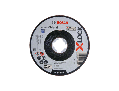 BOSCH TARCZA MET.125mm x 1,6mm x 22mm   X-LOCK 2608619254