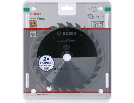 BOSCH PIŁA STANDARD WOOD ACCU 184x20x24z 2608837702