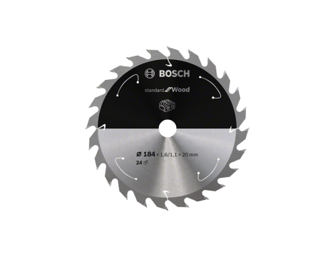 BOSCH PIŁA STANDARD WOOD ACCU 184x20x24z 2608837702 - 2