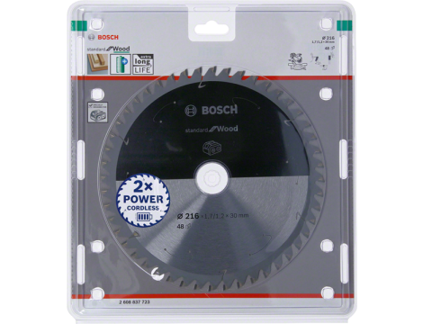 BOSCH PIŁA STANDARD WOOD ACCU 216x30x48z 2608837723