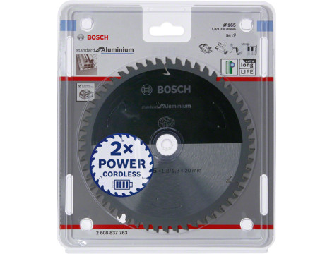 BOSCH PIŁA STANDARD.ALU 165x20x54z ACCU 2608837763