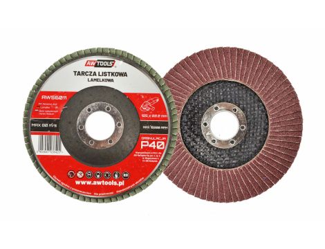AWTOOLS ŚCIERNICA LISTKOWA 125mm  P 60