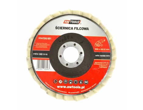 AWTOOLS ŚCIERNICA FILCOWA 125mm - 2