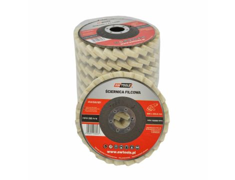AWTOOLS ŚCIERNICA FILCOWA 125mm - 3