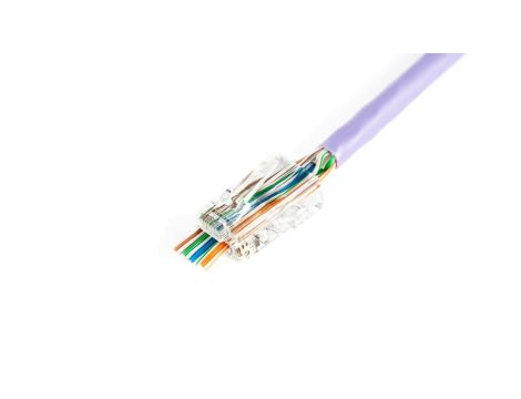 Wtyk RJ45 (8P8C) przelotowy kat.5e nieekranowany AWG 26-24 /woreczek zawiera 100szt./X-ML-5U-EZ