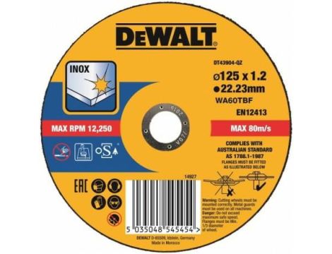 DEWALT TARCZA METAL 125x1,2mm