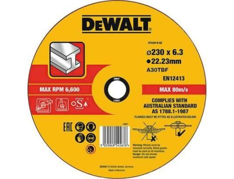 DEWALT TARCZA SZLIF.MET. 230x6,0mm