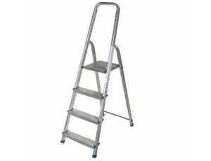 AWTOOLS DRABINA ALUMINIOWA 150kg 4 STOPNIE WOLNOSTOJĄCA