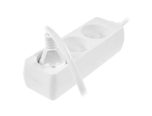 AWTOOLS PRZEDŁUŻACZ DOMOWY BIAŁY BEZ UZIEMIENIA 3 - GNIAZDA 3,0m