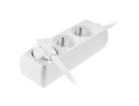 AWTOOLS PRZEDŁUŻACZ DOMOWY BIAŁY 3 - GNIAZDA 1,5m Z UZIEMIENIEM