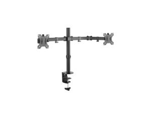 Podwójne Ramię Biurkowe 2x LED/LCD 13-32 Cali 2x 8kg