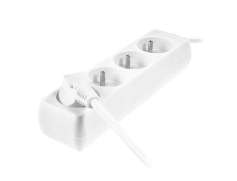 AWTOOLS PRZEDŁUŻACZ DOMOWY BIAŁY 4 - GNIAZDA 1,5m Z UZIEMIENIEM