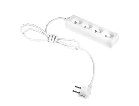 AWTOOLS PRZEDŁUŻACZ DOMOWY BIAŁY 4 - GNIAZDA 3,0m Z UZIEMIENIEM - 3