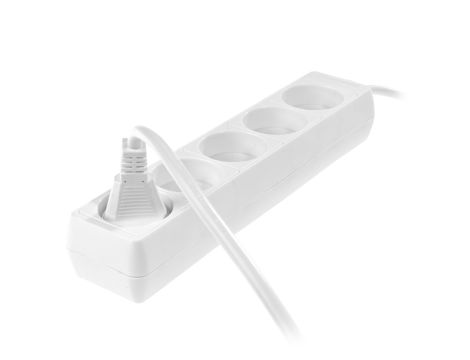 AWTOOLS PRZEDŁUŻACZ DOMOWY BIAŁY BEZ UZIEMIENIA 5 - GNIAZD 3,0m