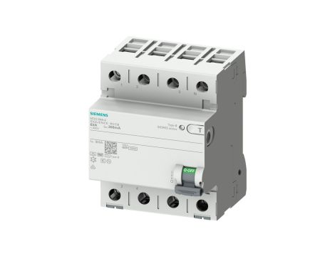 Wyłącznik różnicowoprądowy 4P 63A 0,3A Typ B+ selective 400V 4mod 300mA SENTRON 5SV3646-5KK14