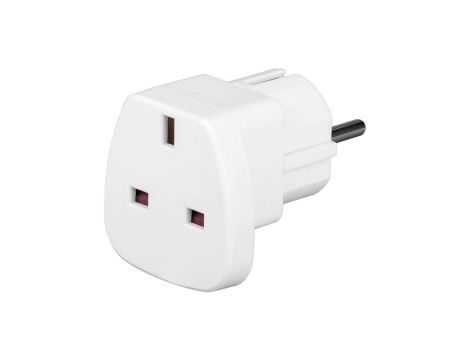 Adapter wtyku zasilania Uk Biały 94270