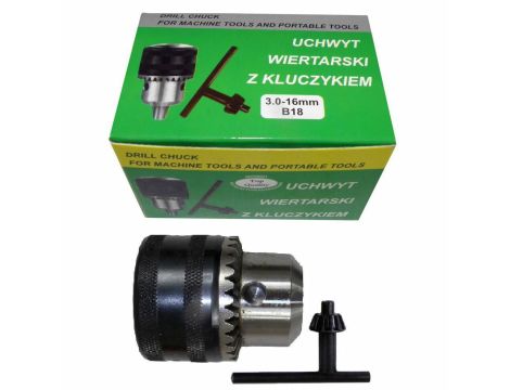 GŁÓWKA DO WIERTARKI 16mm B18 KLUCZYK /SILVER