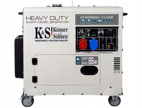 KÖNNER & SÖHNEN GENERATOR PRĄDOTWÓRCZY DIESEL 7,0kW 230/400V KS 9200HDES-1/3 ATSR (EURO V)