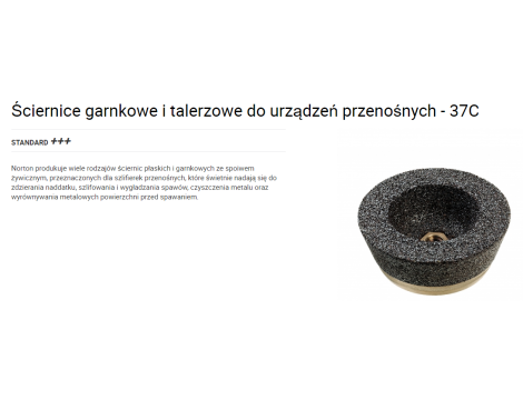 NORTON ŚCIERNICA-11 125mm x 50mm M14 37C1699N5B5