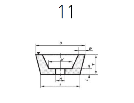 NORTON ŚCIERNICA-11 125mm x 50mm M14 37C1699N5B5 - 3
