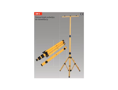 Statyw - stojak podwójny do lamp halogenowych / naświetlaczy / projektorów LW-S