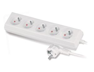 Przedłużacz 5-gniazd z/u 10A 3m /OMY 3x1/ biały PS-570