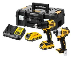 DEWALT ZESTAW COMBO 18V 2x2,0Ah WKRĘTARKA UDAROWA DCD709 + ZAKRĘTARKA DCF809 DCK2062D2T
