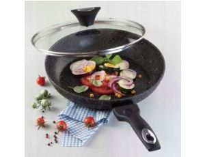 TIROSS PATELNIA MARMUR Z POKRYWKĄ 26cm TS-1255P - image 2