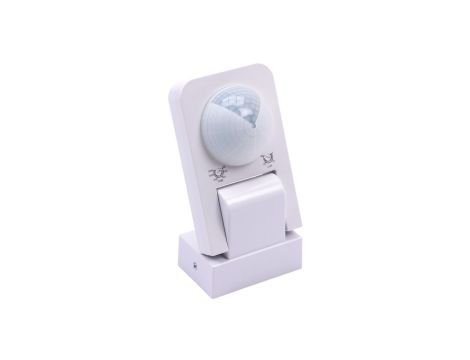 Czujnik Ruchu Podczerwień Ścienny Biały 360st. 1000W 1500